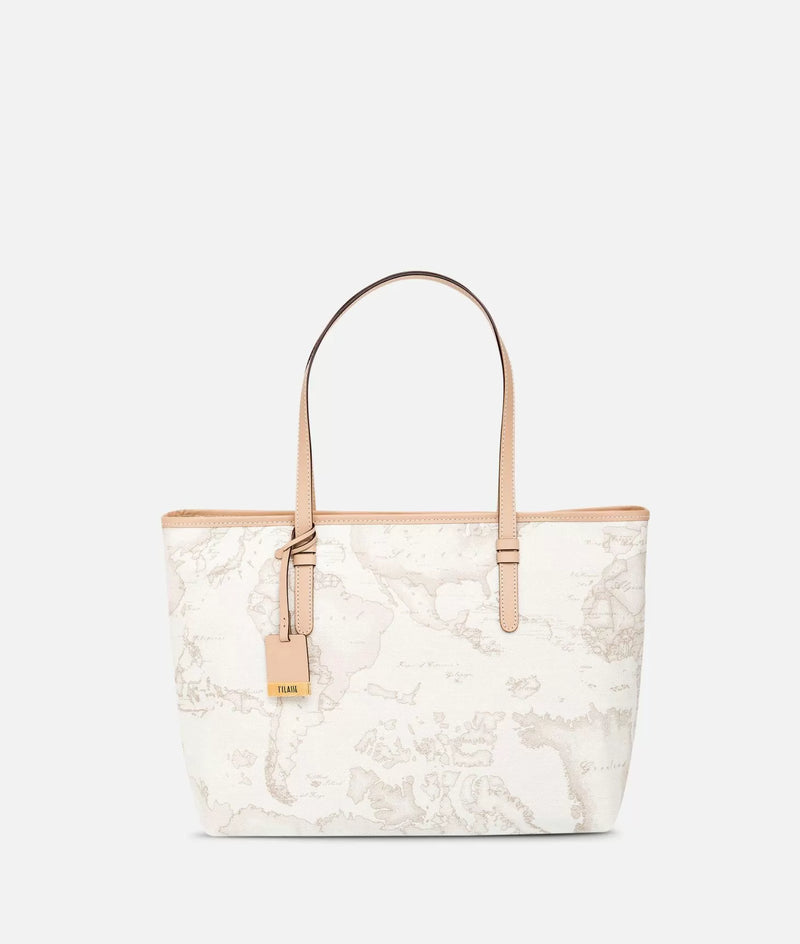 Borsa Shopping Geo White-ALVIERO MARTINI 1A CLASSE