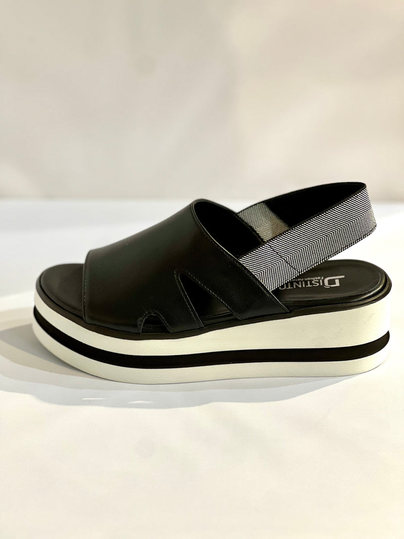 Sandalo comfort nero-DISTINTO