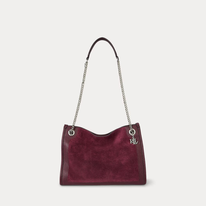 Tote Bradley media in camoscio e pelle