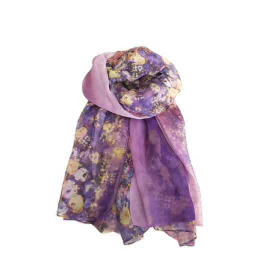 Foulard sfumata-TOSCA BLU