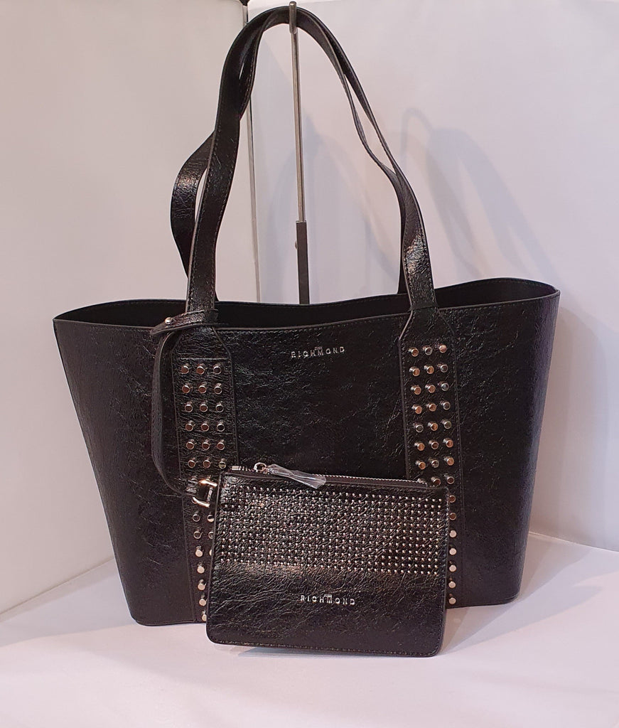 Shopping bag con borchie media Richmond