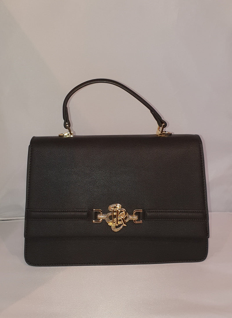 Bauletto nero da donna con logo Richmond