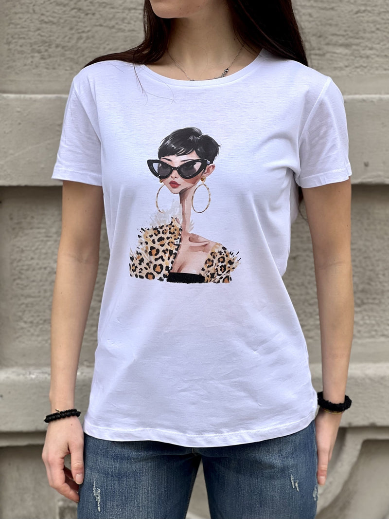 Maglietta maniche corte fashion-DISTINTO