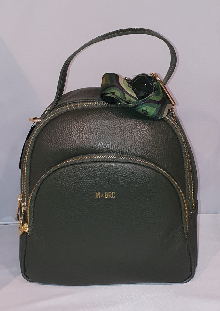 Zaino tre cerniere in pelle MBRC