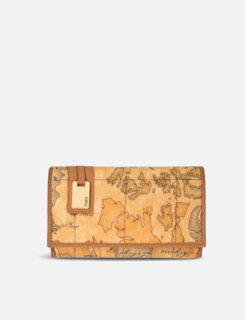 Portafoglio Grande Geo Classic Con Placca Dorata Alviero Martini 1A Classe